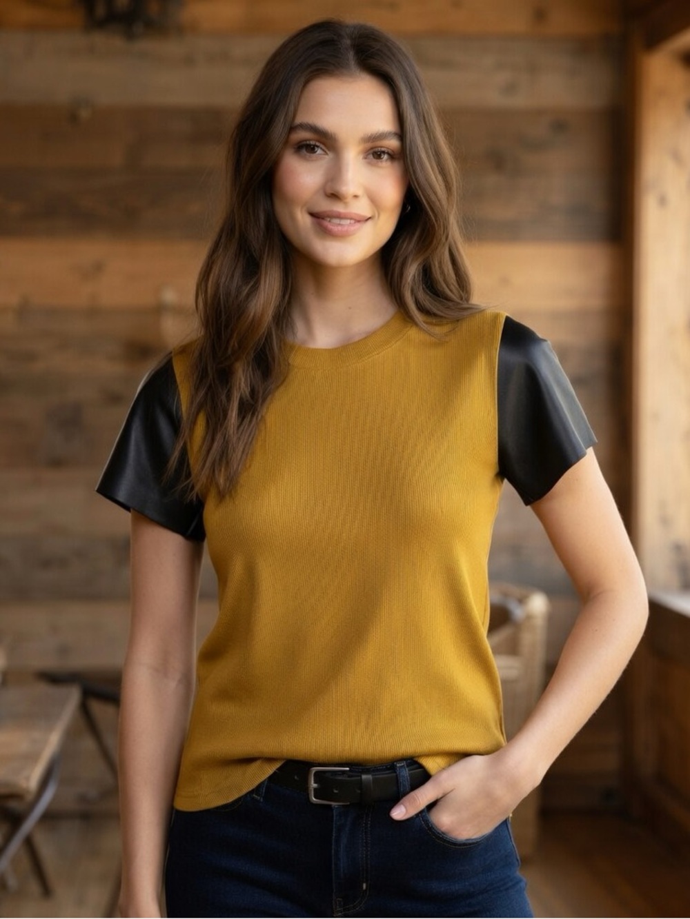 Maggie Ward Short Sleeve Blouse Size Medium